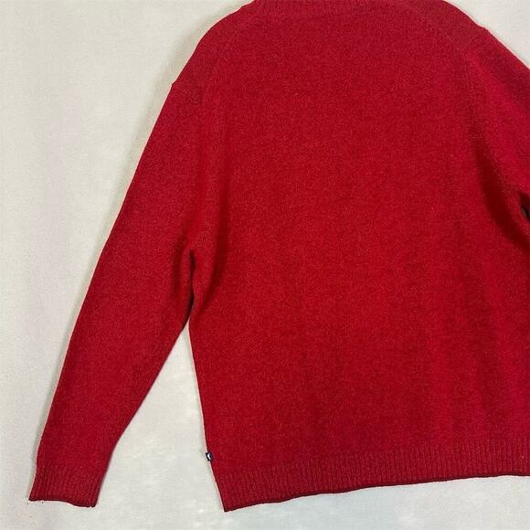 Tommy Bahama Marino Wool Sweater Men’s Sz XL Red High Neck Pullover 1/4 Zip - Picture 11 of 13